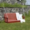 Highwood Usa Lehigh Porch Swing 4ft Outdoor Furniture for Patio, Backyard, Garden AD-PORL2-RED - alternate 3